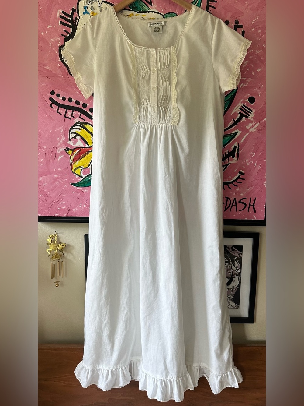 vintage 90s laura ashley nightgown / sz medium